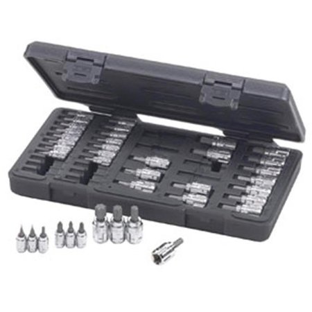 Gearwrench GearWrench 890040 39 pc. 0.25 in. and 0.38 in. Drive GearWrench Hex - TORX - Phillips - Slotted Bit Socket Set KDT-890040